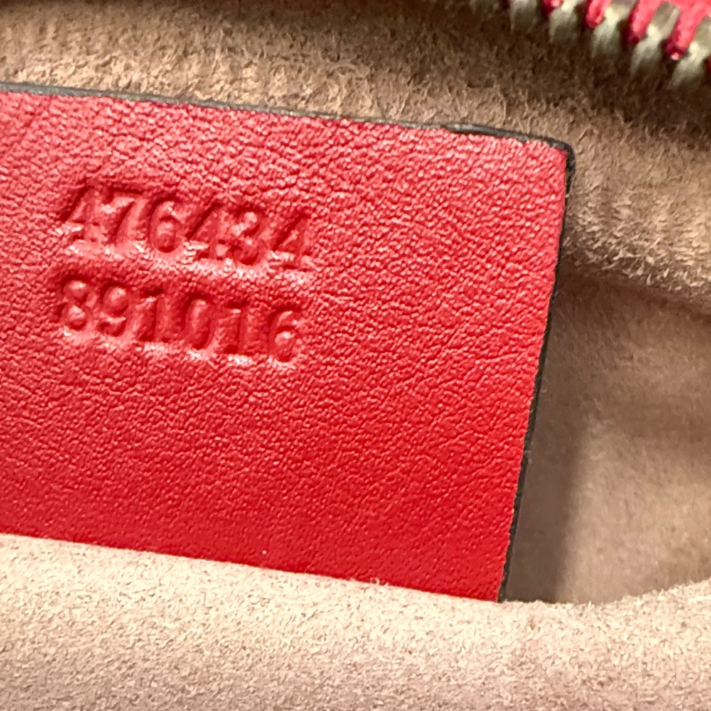 Gucci Red Quilted Leather Crossbody Bag - Picture 5 of 9